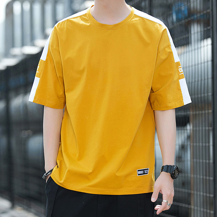 Men's trendy, loosely cut T-shirt with contrast seams Lisslune