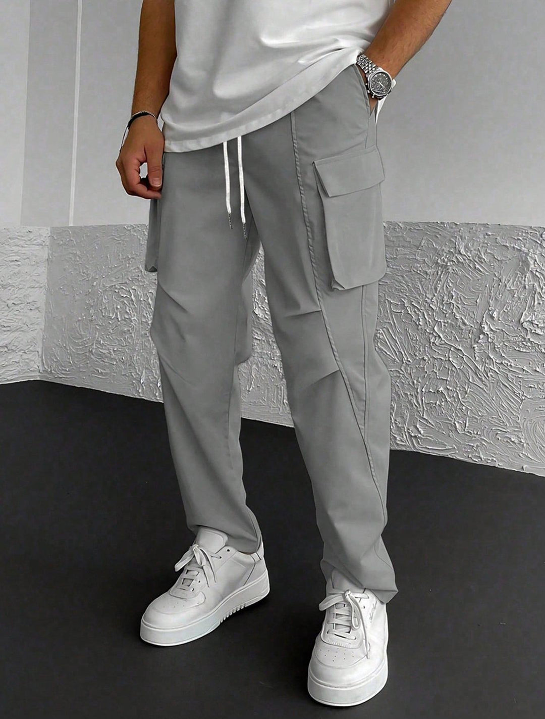 Men's Stylish Cargo Pants with Functional Pockets Lisslune
