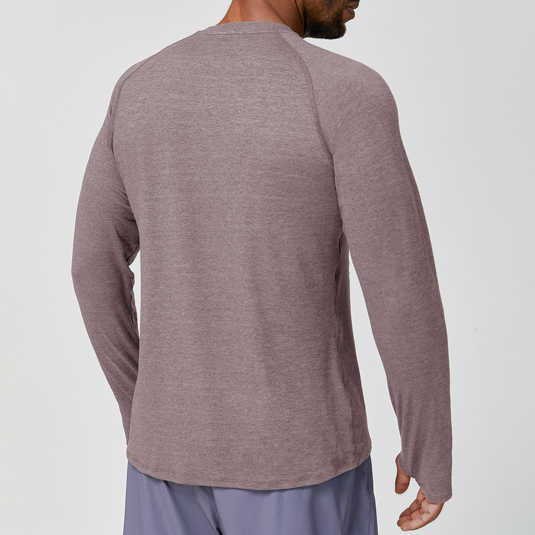 Men's Sporty Thermal Long Sleeve Shirt Lisslune
