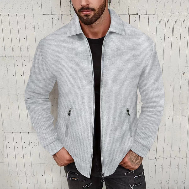Men's stylish cardigan with textured design and side pockets Lisslune