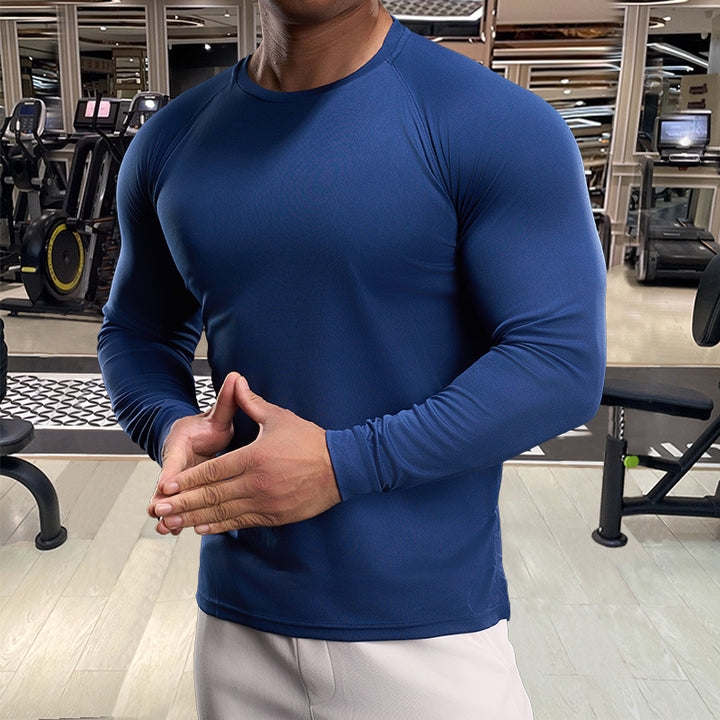Men's Long Sleeve Functional Shirt with Breathable Properties Lisslune
