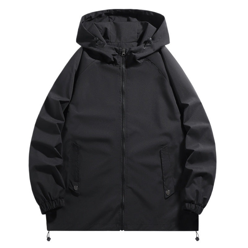 Men's functional jacket with adjustable hood collar and elastic sleeve cuffs Lisslune