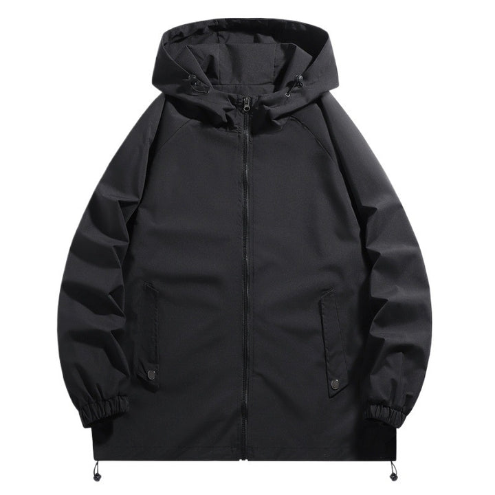 Men's functional jacket with adjustable hood collar and elastic sleeve cuffs Lisslune