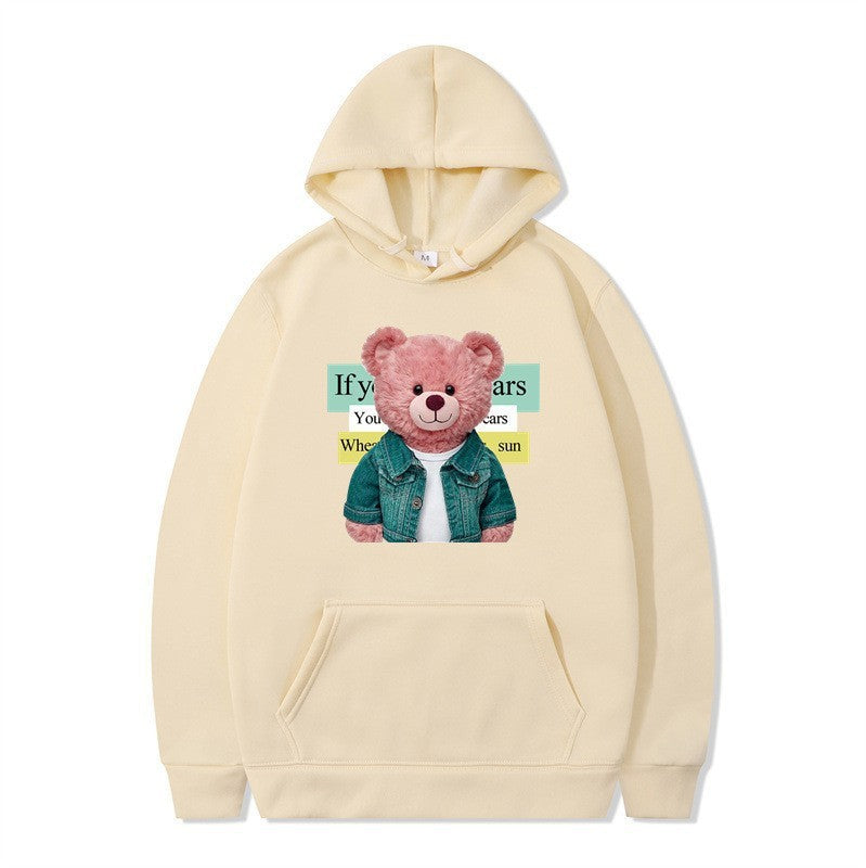 Women Hoodie with cute bear motif Lisslune