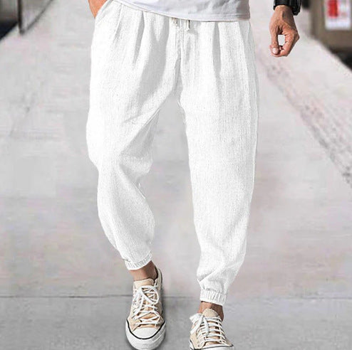 Men's comfortable leisure and sports pants with elastic waistband Lisslune