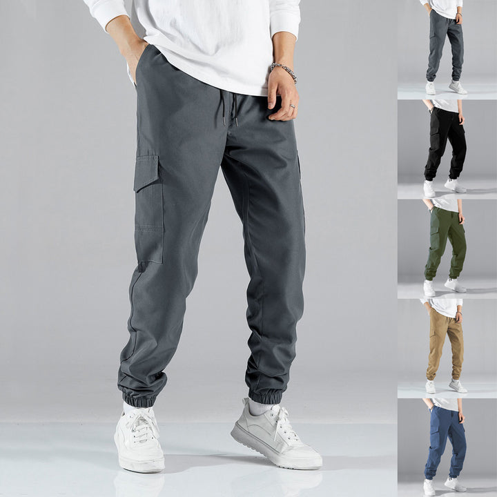 Men's cargo joggers with practical side pockets and elastic waistband Lisslune