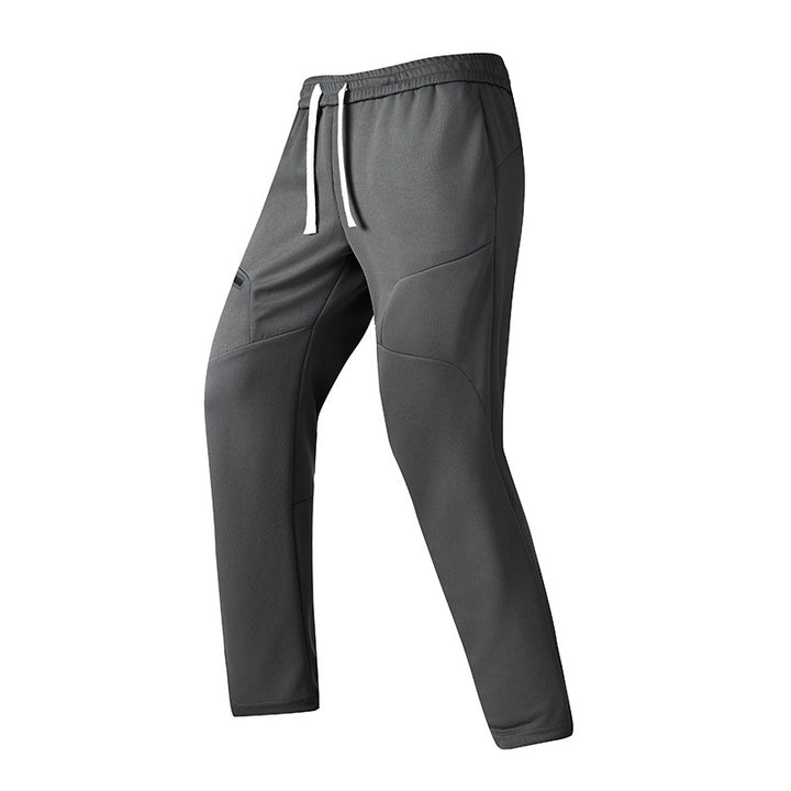Men's Sporty Training Pants with Innovative Material Combination Lisslune