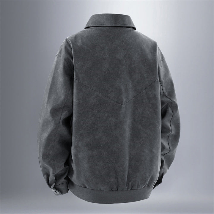 Men's Casual Faux Leather Jacket Lisslune