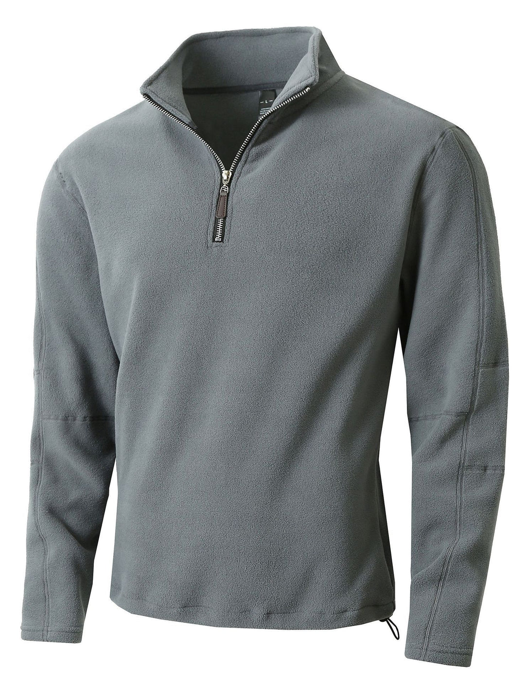 Men's fleece pullover with half-length zipper and stand-up collar Lisslune