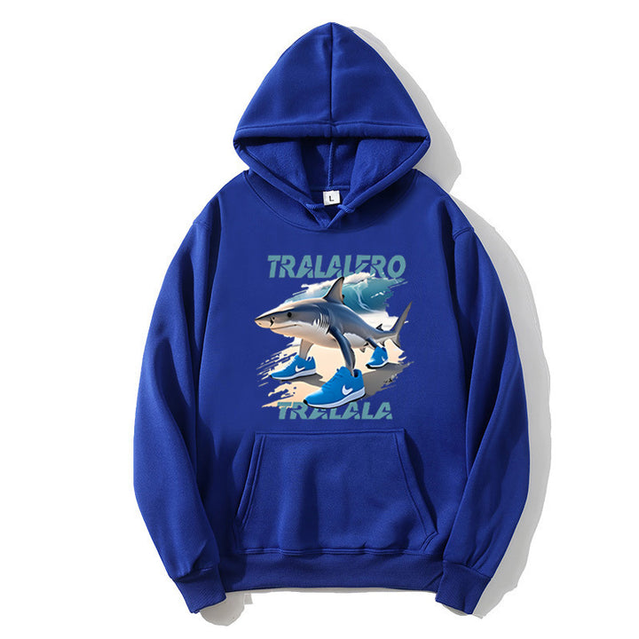 Women's hoodie with funny shark motif and graphic elements Lisslune
