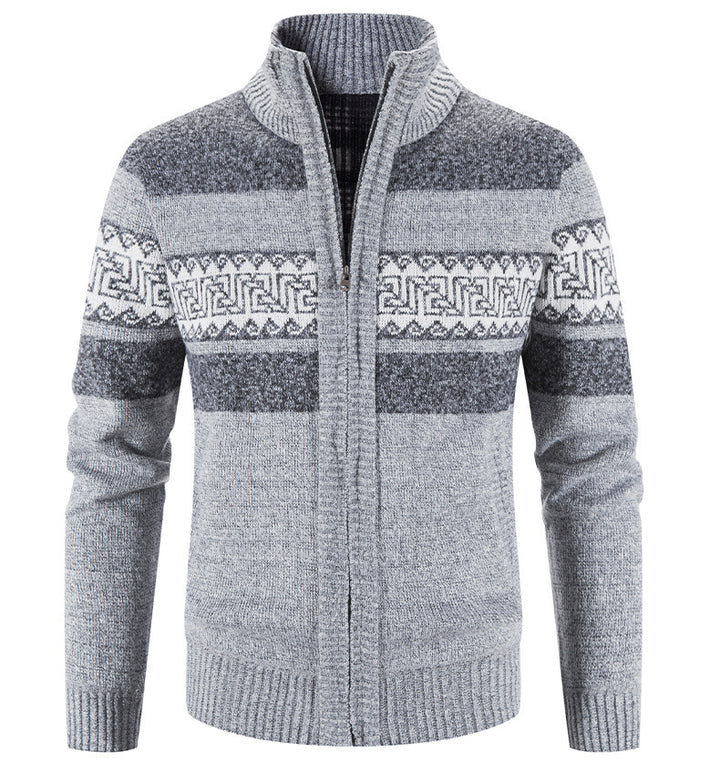 Men's cozy cardigan with zip collar Lisslune
