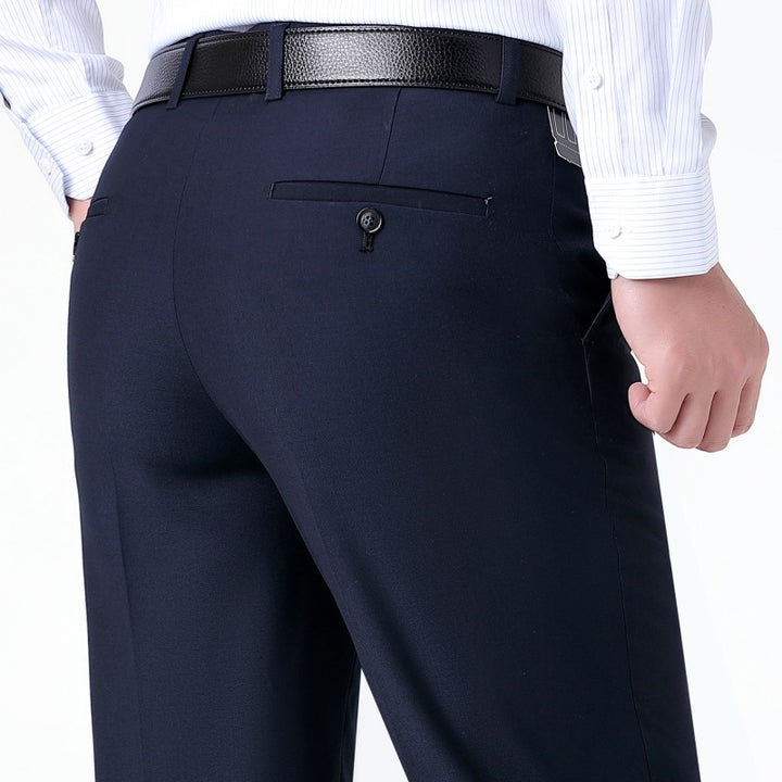 Men's elegant suit trousers with fine textured design Lisslune