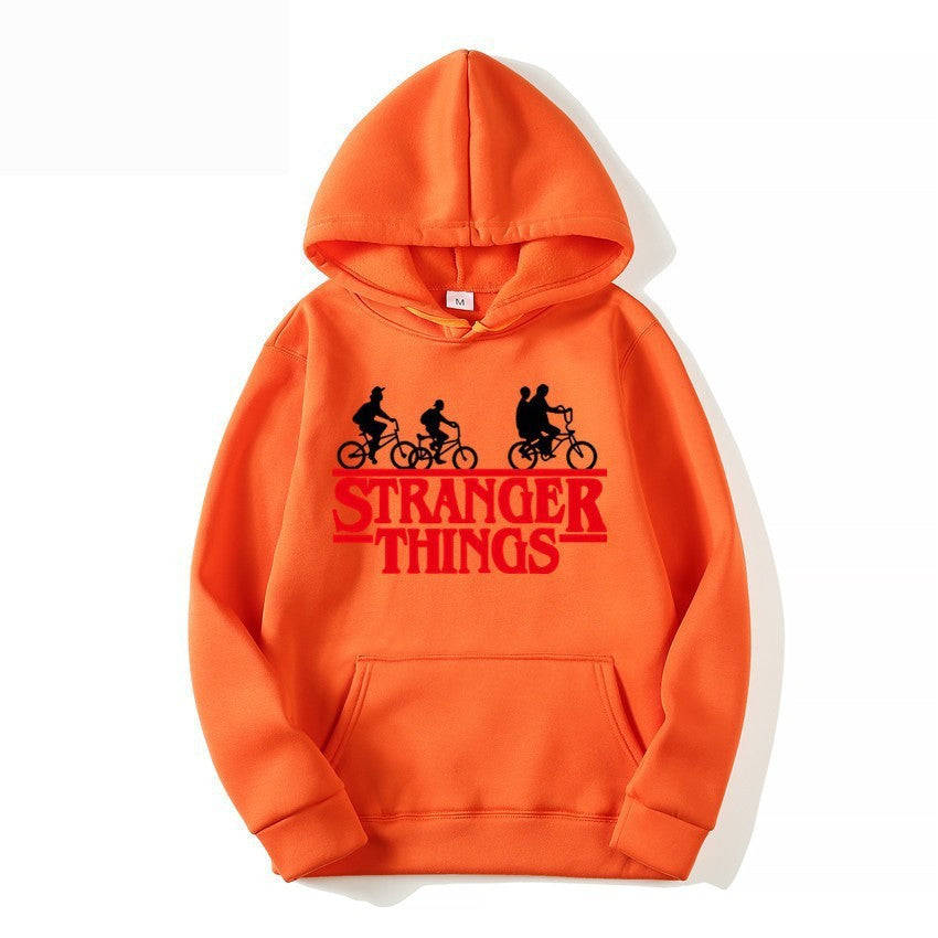 Women's hooded sweatshirt with creative Stranger Things design Lisslune