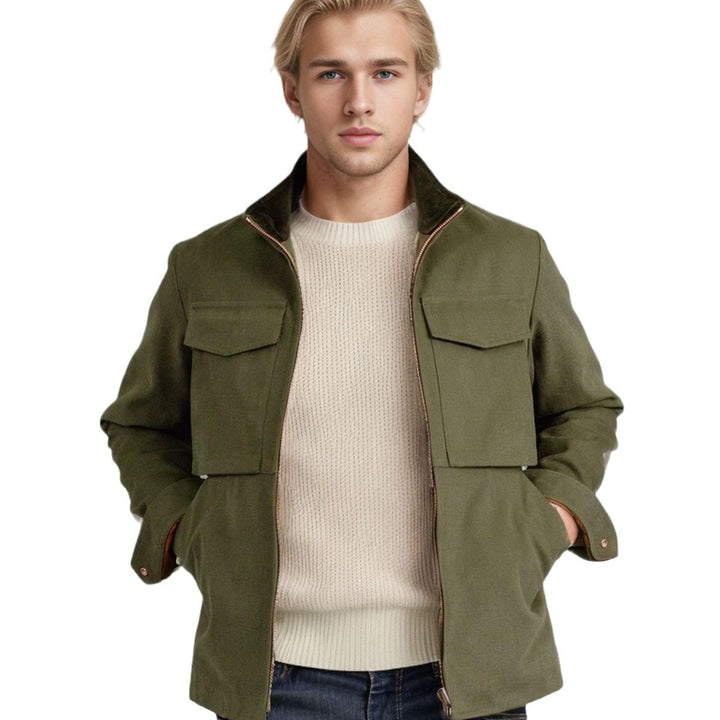 Men's utility jacket with practical pockets and modern design Lisslune