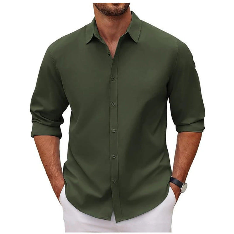 Men's cotton shirt with elegant cut and modern details Lisslune