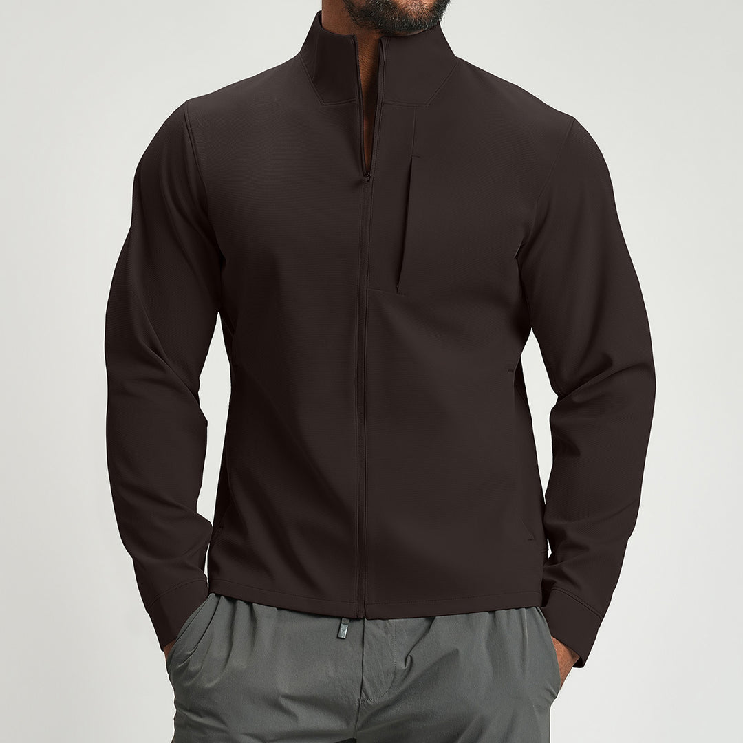 Men's Breathable Hybrid Jacket with High Collar Lisslune