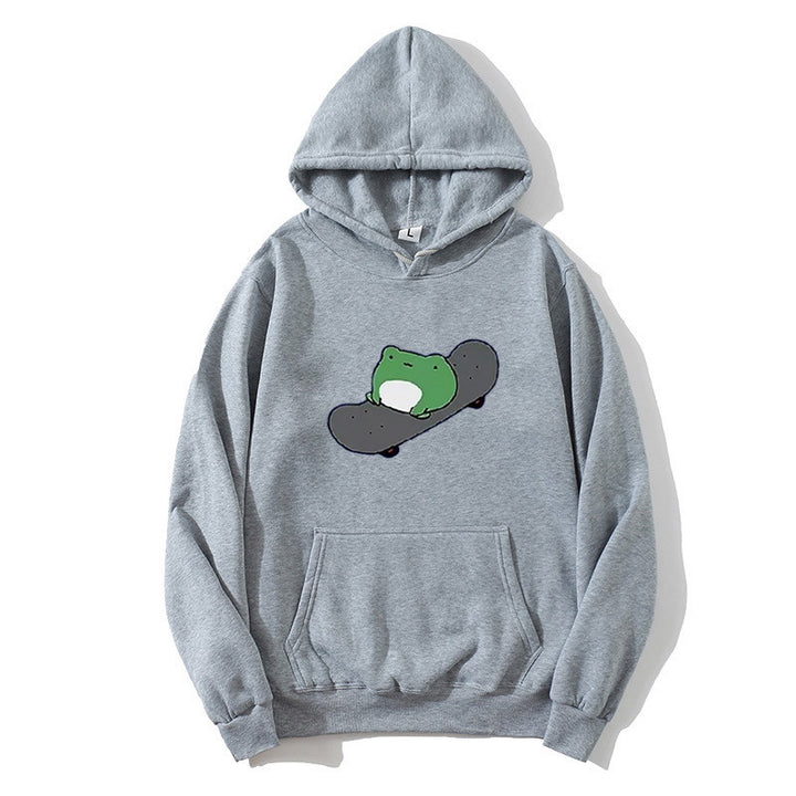 Women's hoodie with humorous frog design Lisslune