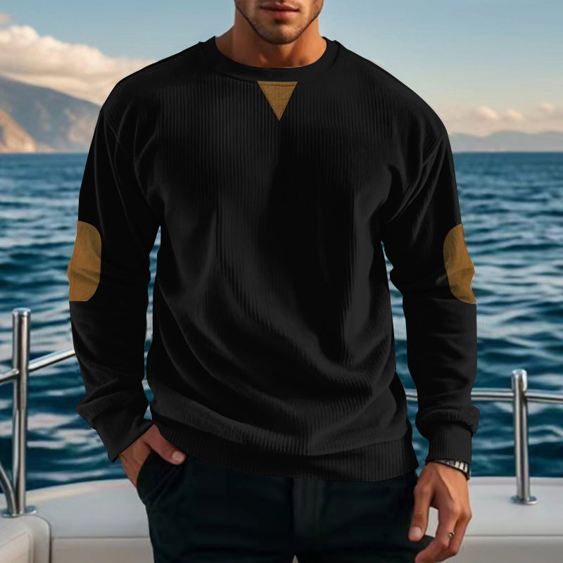 Men's comfortable fleece pullover with texture Lisslune