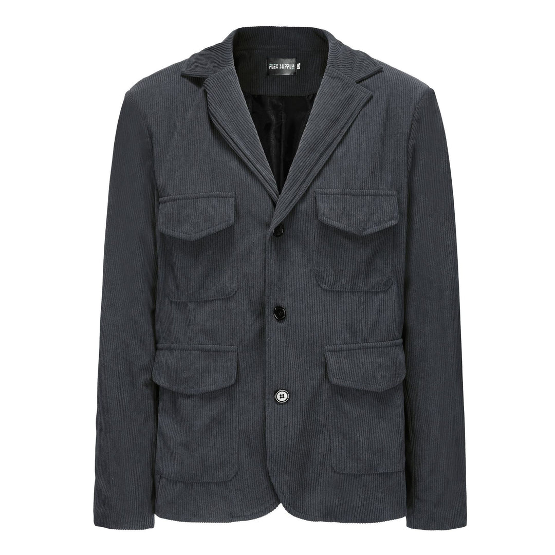Men's lightweight cord jacket with practical pockets and modern design Lisslune