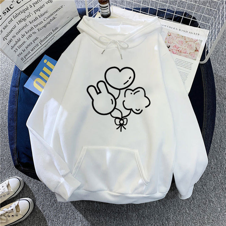 Women's hoodie with playful graphic design Lisslune