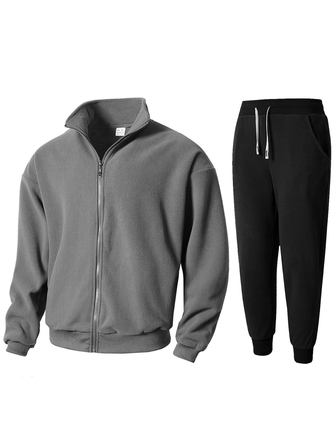 Men's Fleece Jacket and Jogging Pants Set Lisslune