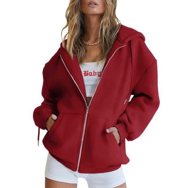 Women's oversized hoodie jacket with practical pockets Lisslune