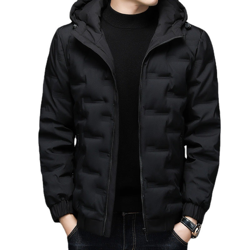 Men's insulated padded jacket with hood Lisslune