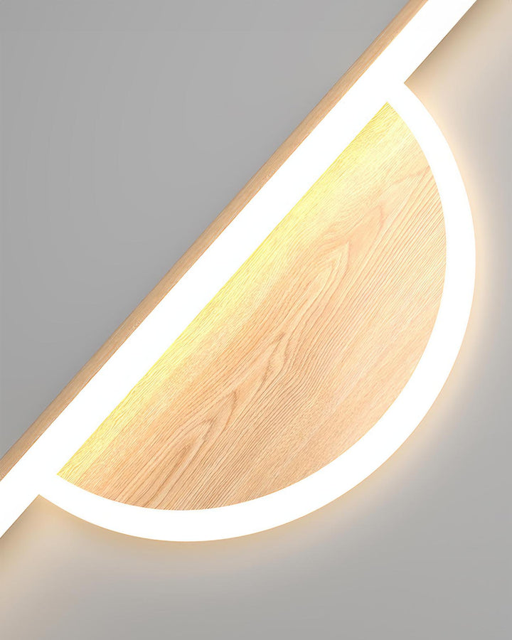 Lisslune | Modern Wall Lamp made of Wooden Arch