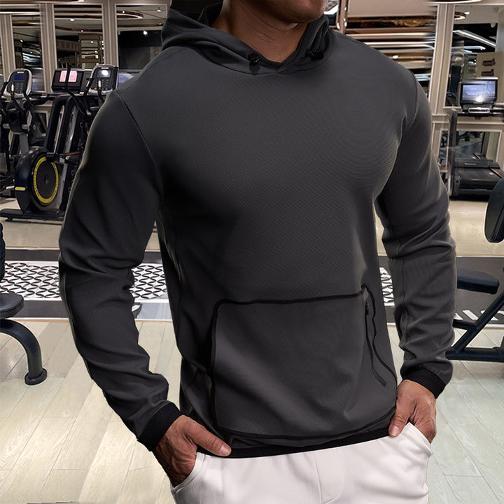 Men's functional hoodie with breathable properties and practical zippered pockets Lisslune