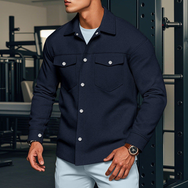 Men's fashionable shirt jacket with practical breast pockets and modern cut Lisslune
