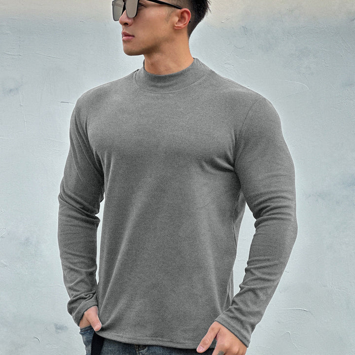 Men's long-sleeve shirt made of breathable cotton blend with sporty cut Lisslune