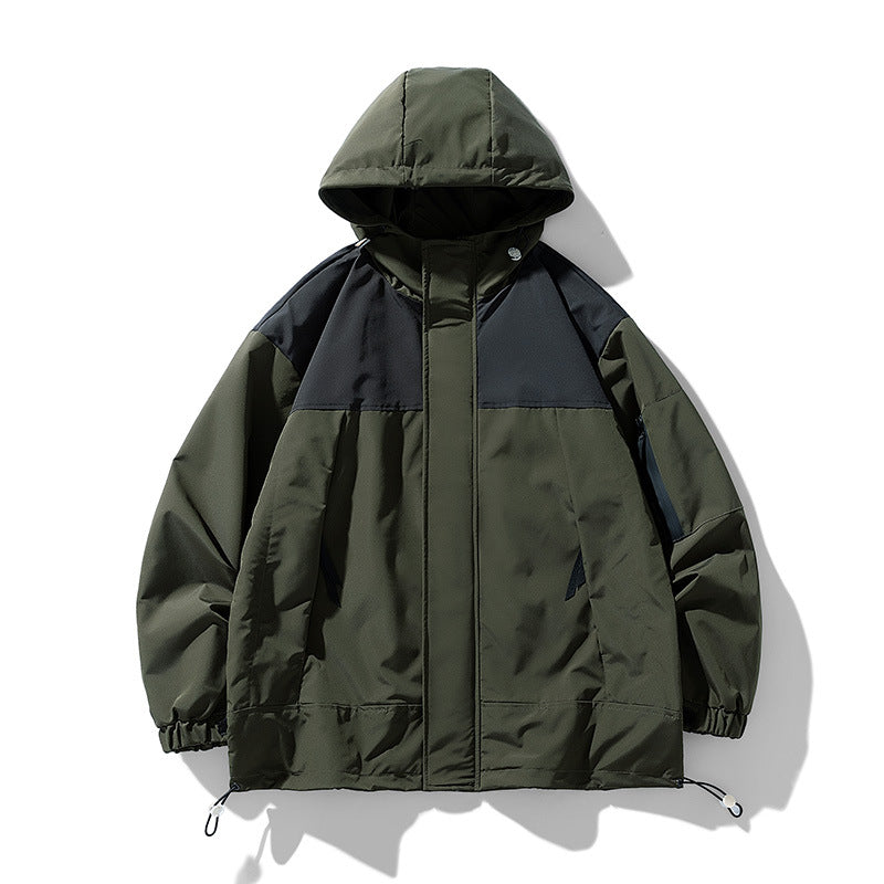 Men's functional weather jacket with innovative hood design and breathable inserts Lisslune