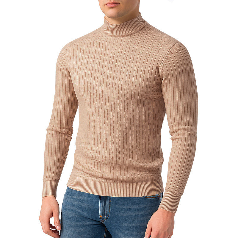 Men's turtleneck sweater made of high-quality knit Lisslune