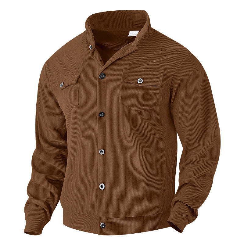 Men's jacket in vintage style with practical pockets and textured design Lisslune