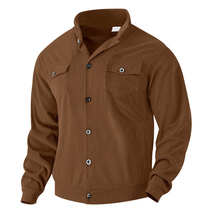 Men's jacket in vintage style with practical pockets and textured design Lisslune