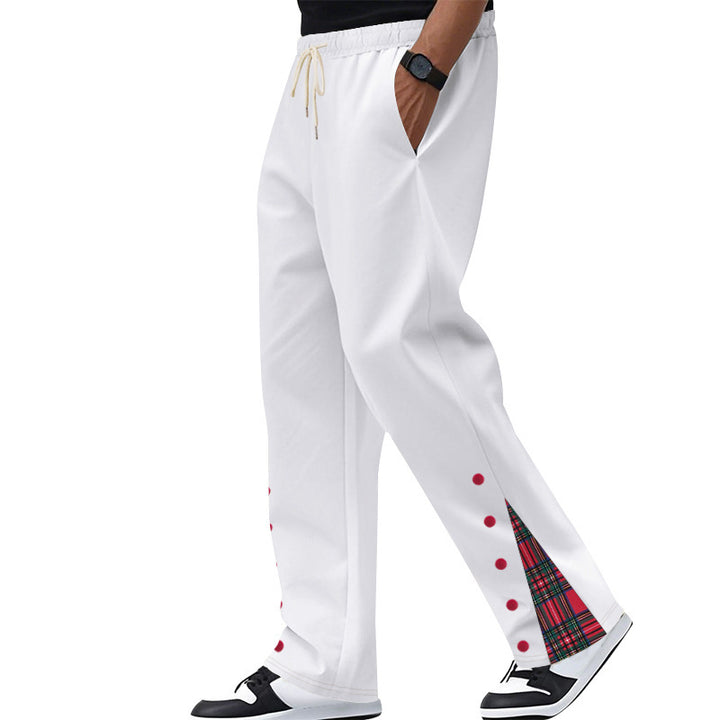 Men's leisure pants with elastic waistband and side pockets Lisslune