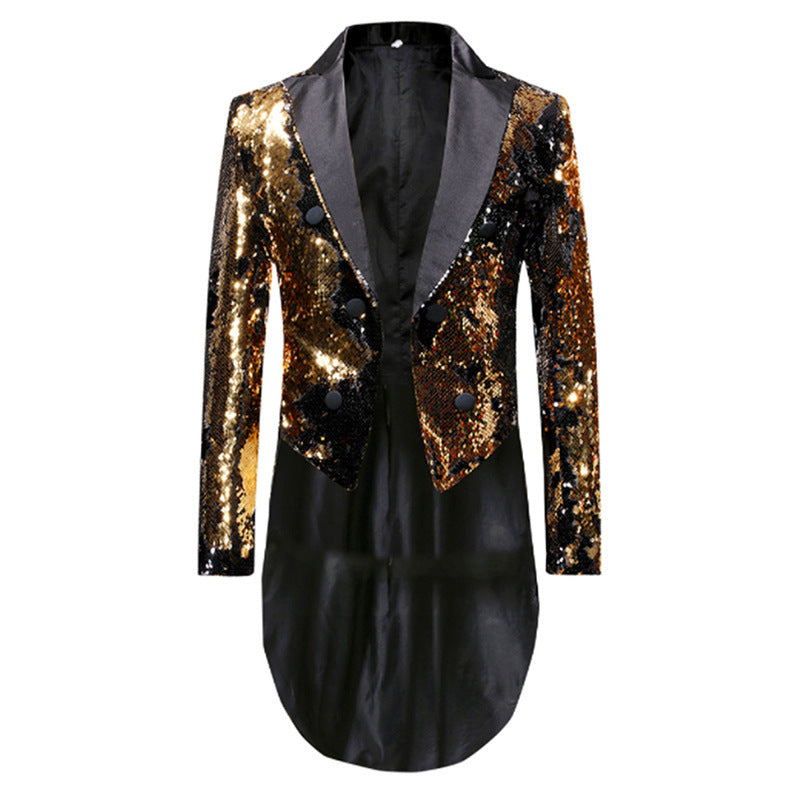 Men's elegant sequined jacket with modern cut Lisslune