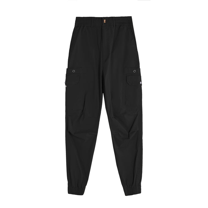Men's cargo pants with functional pockets and elastic waistband Lisslune