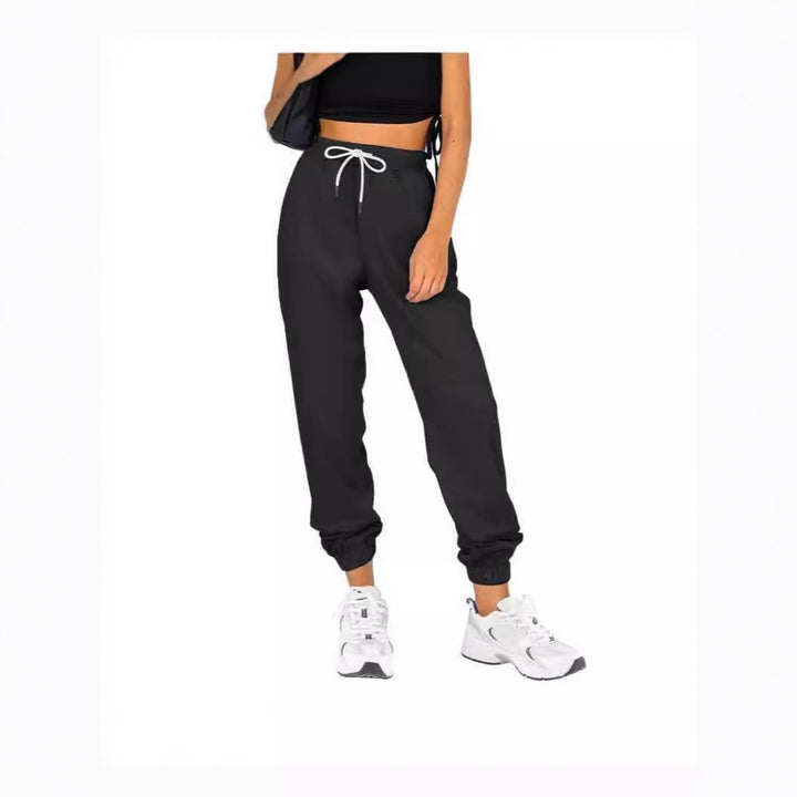 Women Comfortable Relaxed Fit Jogging Pants with Elastic Waistband and Practical Pockets Lisslune