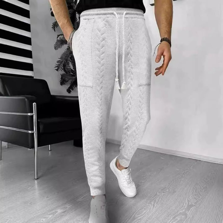 Men's cargo jogging pants with elastic waistband and practical pockets Lisslune