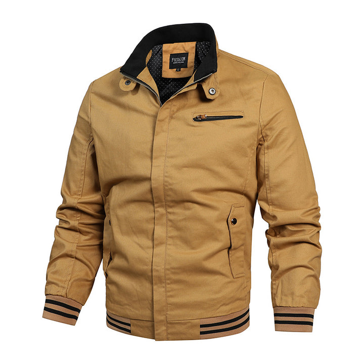 Men's Casual Transitional Jacket with Practical Zip Pockets Lisslune