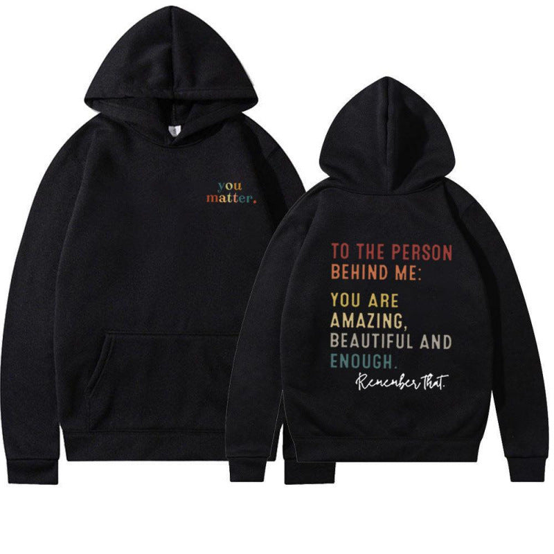 Women's hoodie with motivating lettering Lisslune