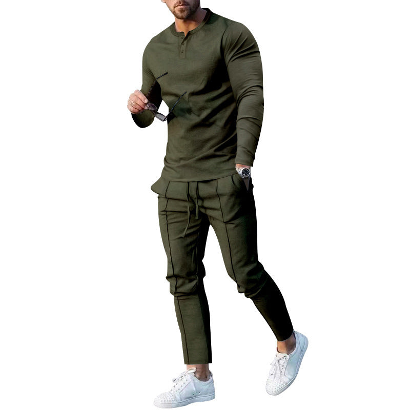 Men's cotton jogging suit with breathable properties and fashionable cut Lisslune