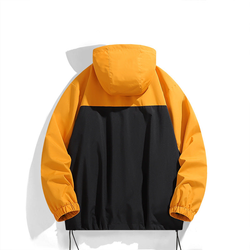 Men's Sporty Functional Jacket with Hood and Water-Repellent Coating Lisslune