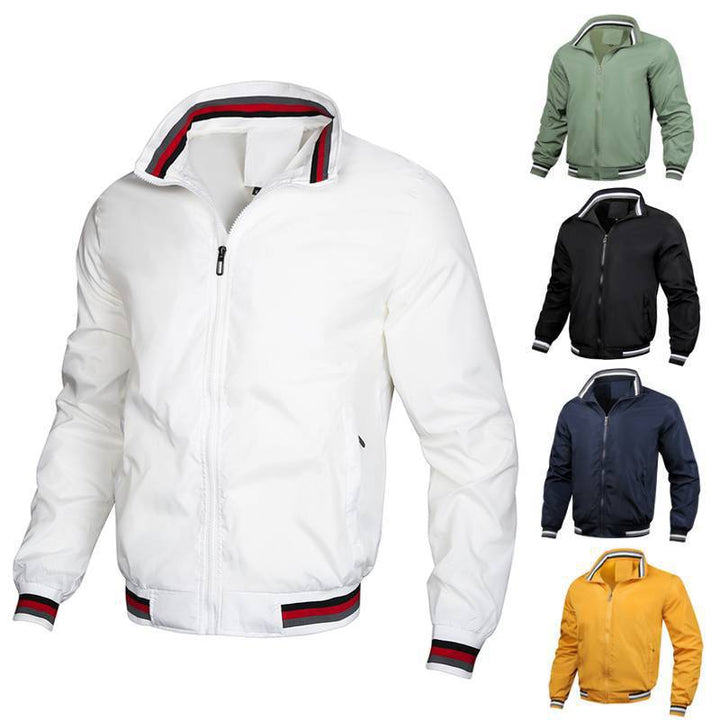 Men's sporty windbreaker with textured collar and breathable technology Lisslune