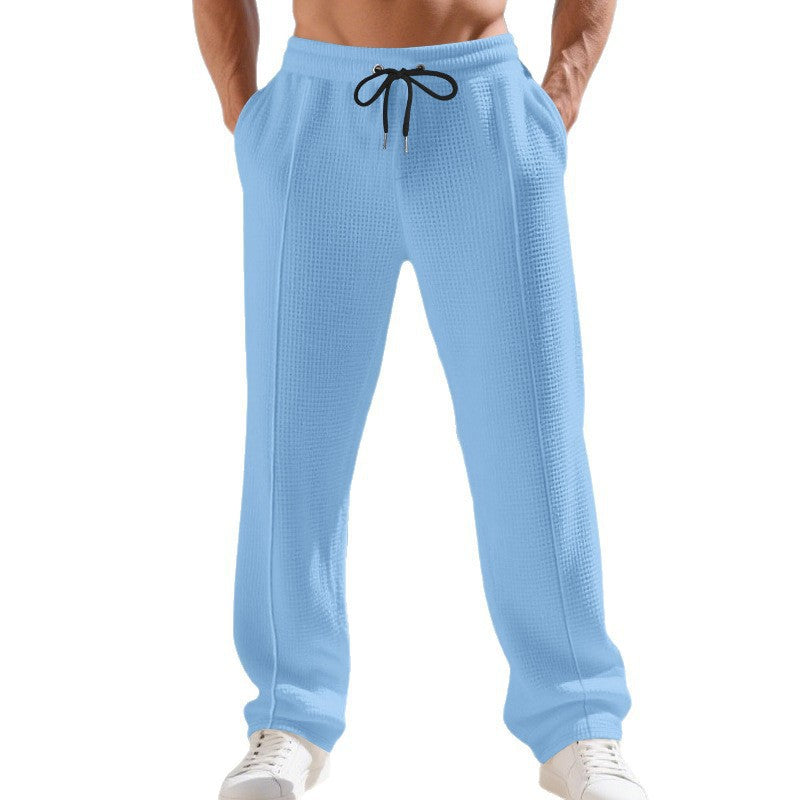 Men's casual training pants with elastic waistband and breathable properties Lisslune
