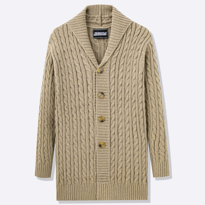 Men's cardigan with open design and button details Lisslune