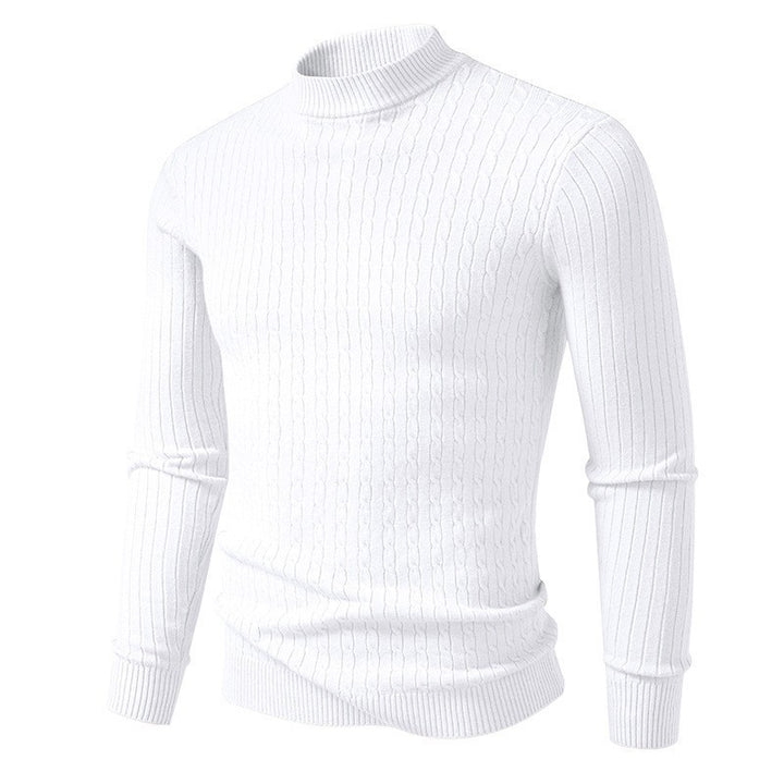 Men's turtleneck sweater made of textured knit Lisslune
