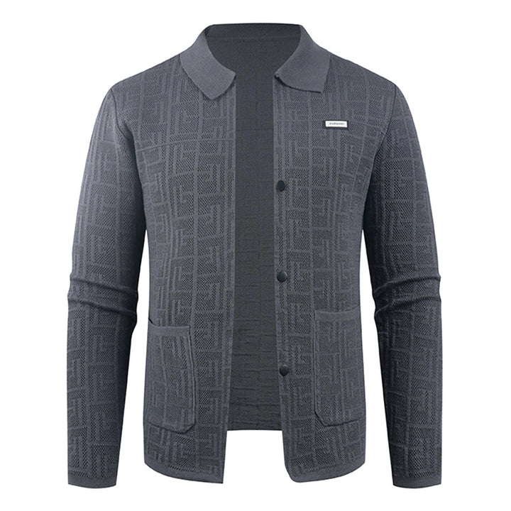 Men's fashionable cardigan with unique pattern Lisslune