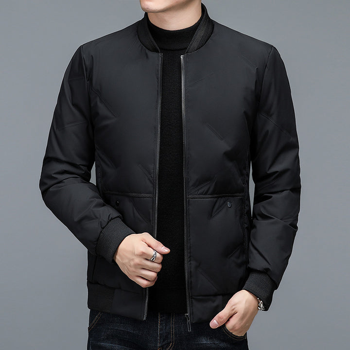 Men's quilted jacket with elastic cuffs and practical zip pockets Lisslune